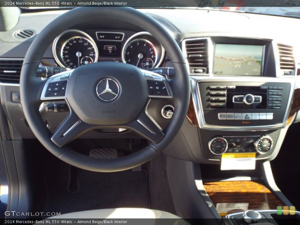 Almond Beige/Black Interior Dashboard for the 2014 Mercedes-Benz ML 550 4Matic #86913340