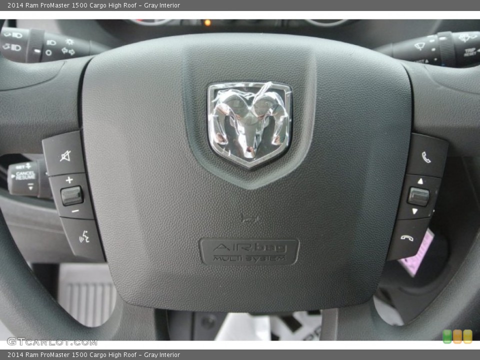 Gray Interior Steering Wheel for the 2014 Ram ProMaster 1500 Cargo High Roof #86921497