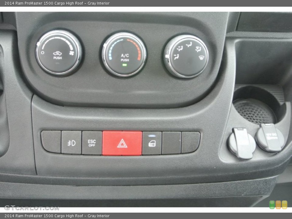 Gray Interior Controls for the 2014 Ram ProMaster 1500 Cargo High Roof #86921518