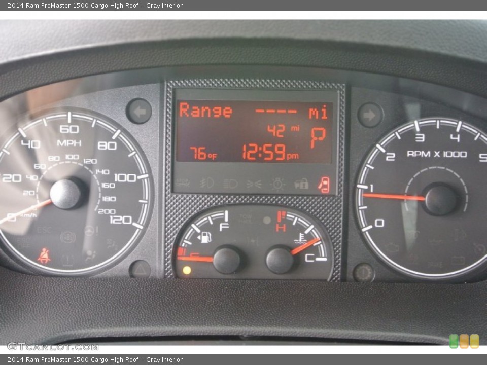 Gray Interior Gauges for the 2014 Ram ProMaster 1500 Cargo High Roof #86921600