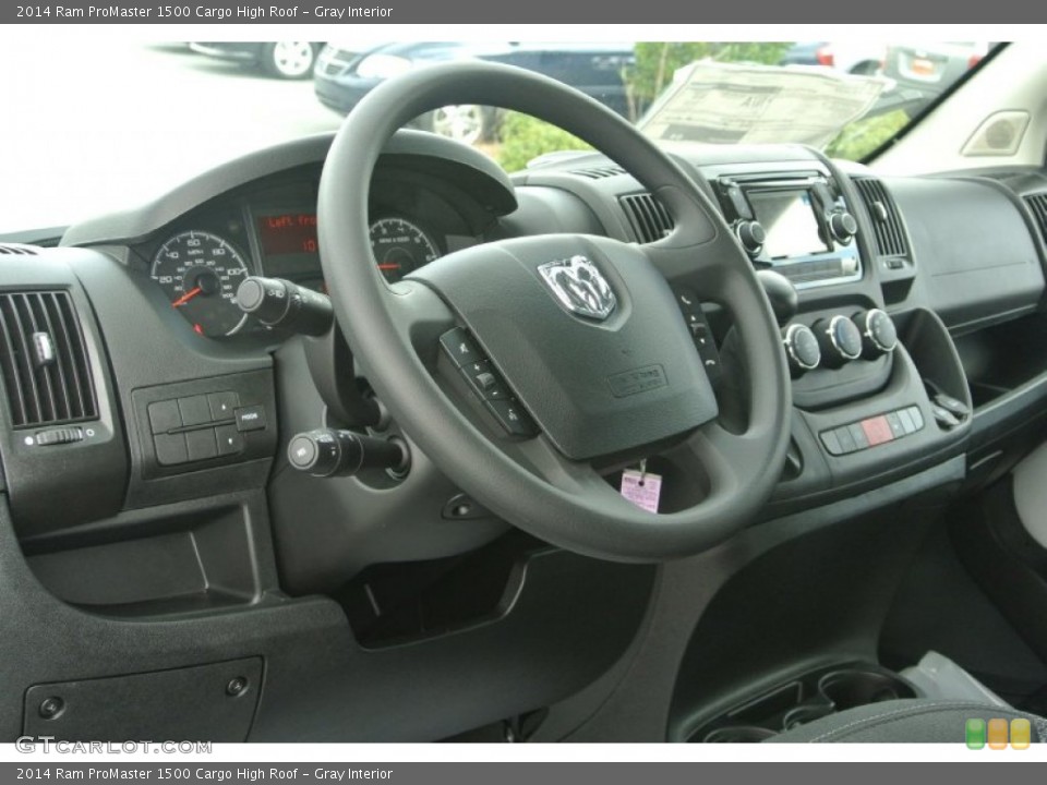 Gray Interior Dashboard for the 2014 Ram ProMaster 1500 Cargo High Roof #86921791