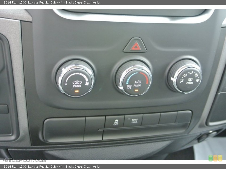 Black/Diesel Gray Interior Controls for the 2014 Ram 1500 Express Regular Cab 4x4 #86922961