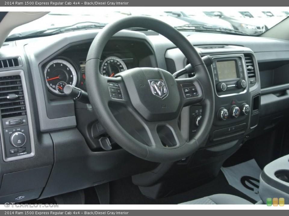 Black/Diesel Gray Interior Dashboard for the 2014 Ram 1500 Express Regular Cab 4x4 #86923135