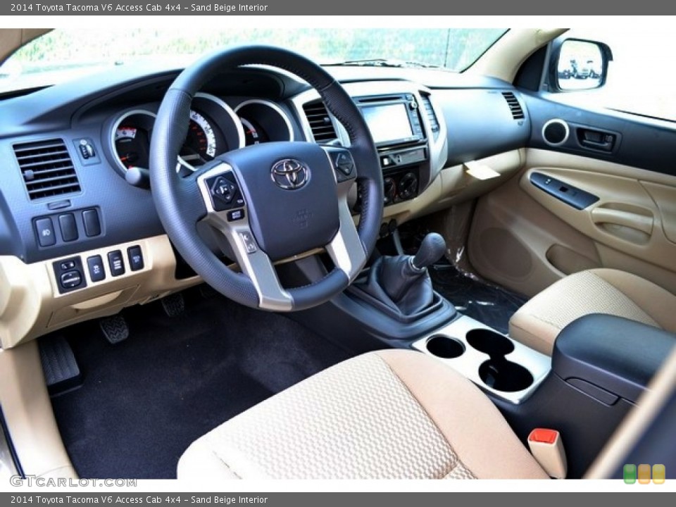 Sand Beige Interior Photo for the 2014 Toyota Tacoma V6 Access Cab 4x4 #86924614