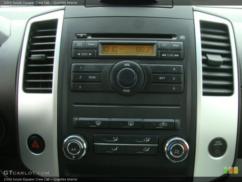 Graphite Interior Controls for the 2009 Suzuki Equator Crew Cab #86925367