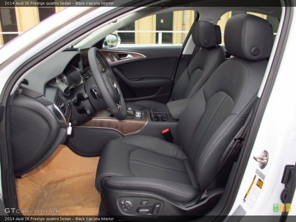 Black Valcona Interior Front Seat for the 2014 Audi S6 Prestige quattro Sedan #86926624