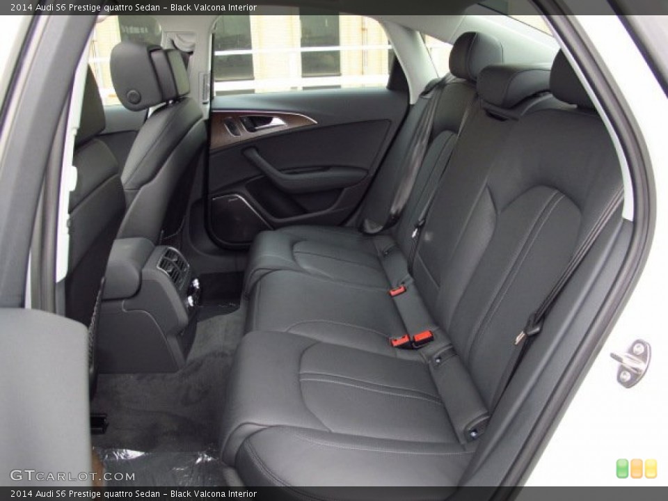 Black Valcona Interior Rear Seat for the 2014 Audi S6 Prestige quattro Sedan #86926657