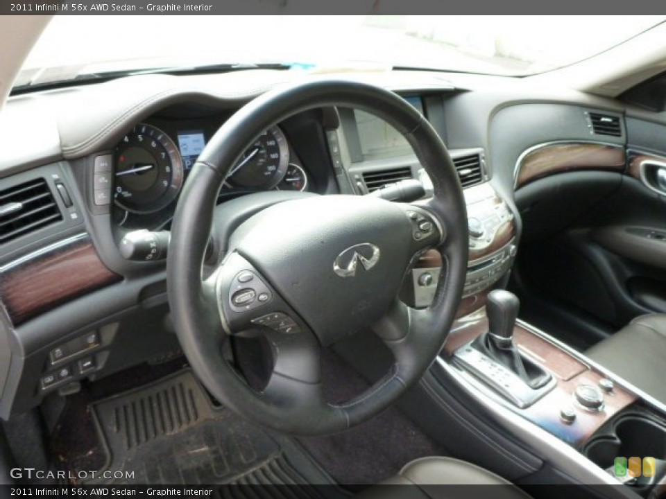 Graphite Interior Dashboard for the 2011 Infiniti M 56x AWD Sedan #86929270