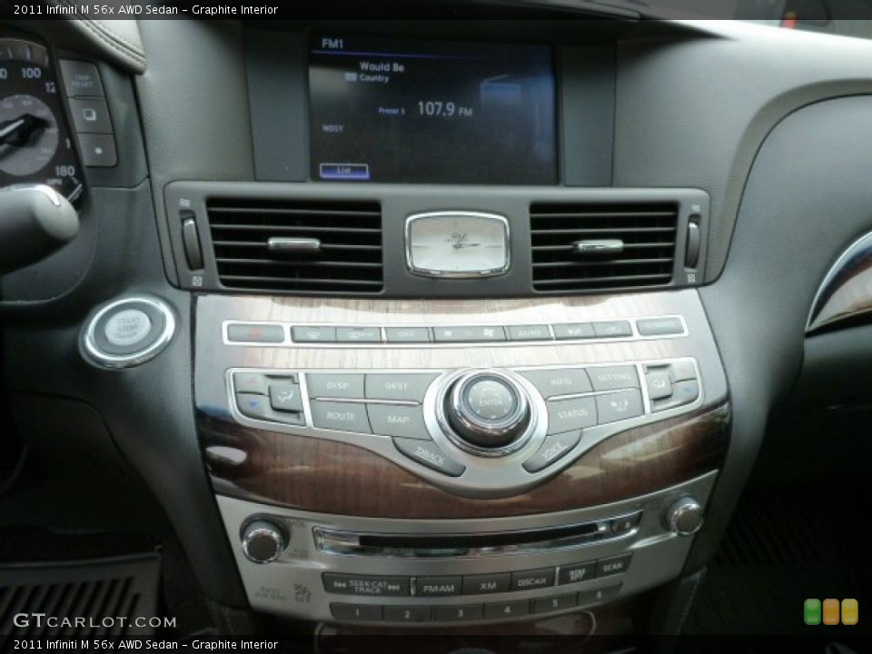 Graphite Interior Controls for the 2011 Infiniti M 56x AWD Sedan #86929387