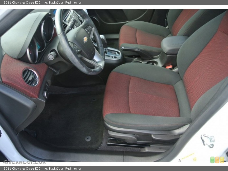 Jet Black/Sport Red Interior Photo for the 2011 Chevrolet Cruze ECO #86929618