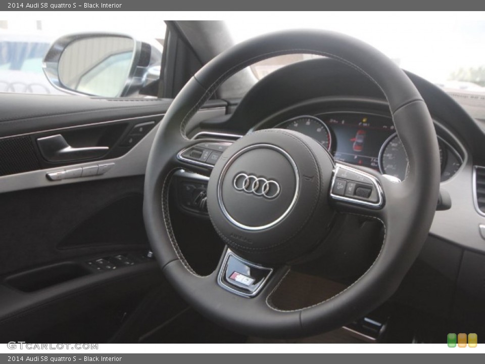 Black Interior Steering Wheel for the 2014 Audi S8 quattro S #86929673