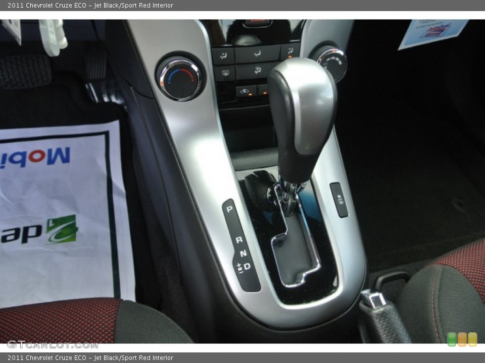 Jet Black/Sport Red Interior Transmission for the 2011 Chevrolet Cruze ECO #86929681
