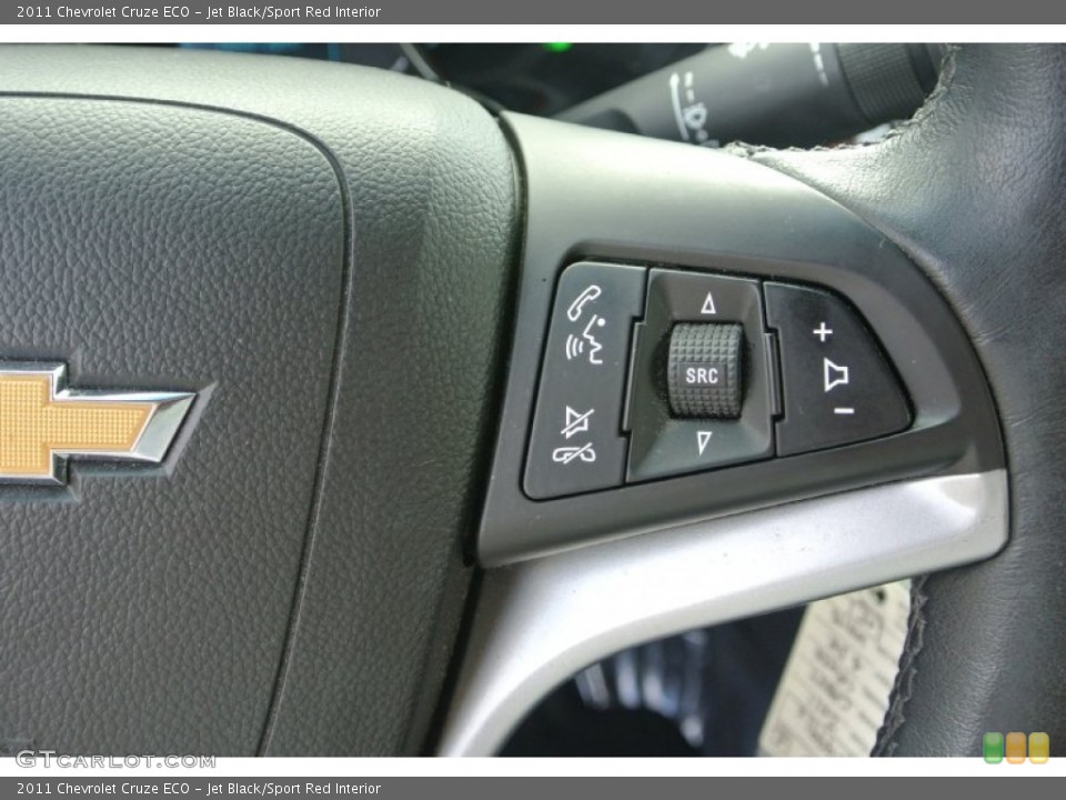 Jet Black/Sport Red Interior Controls for the 2011 Chevrolet Cruze ECO #86929726