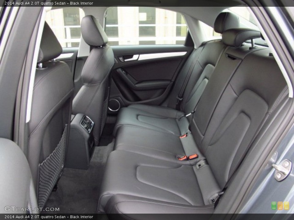 Black Interior Rear Seat for the 2014 Audi A4 2.0T quattro Sedan #86932150