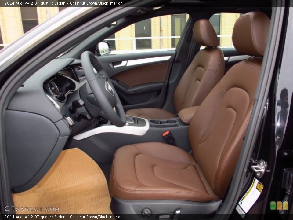 Chestnut Brown/Black Interior Photo for the 2014 Audi A4 2.0T quattro Sedan #86932852