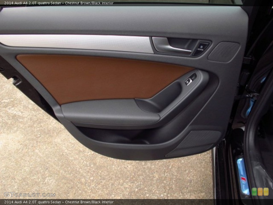Chestnut Brown/Black Interior Door Panel for the 2014 Audi A4 2.0T quattro Sedan #86932867