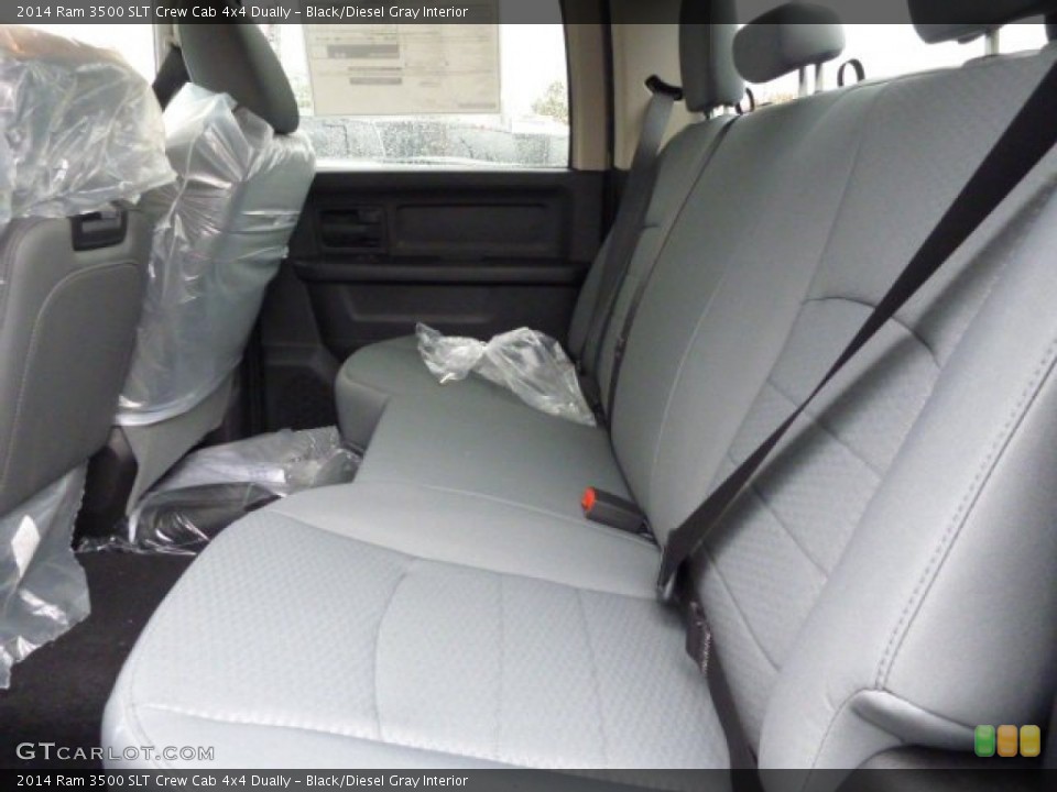 Black/Diesel Gray Interior Rear Seat for the 2014 Ram 3500 SLT Crew Cab 4x4 Dually #86934655