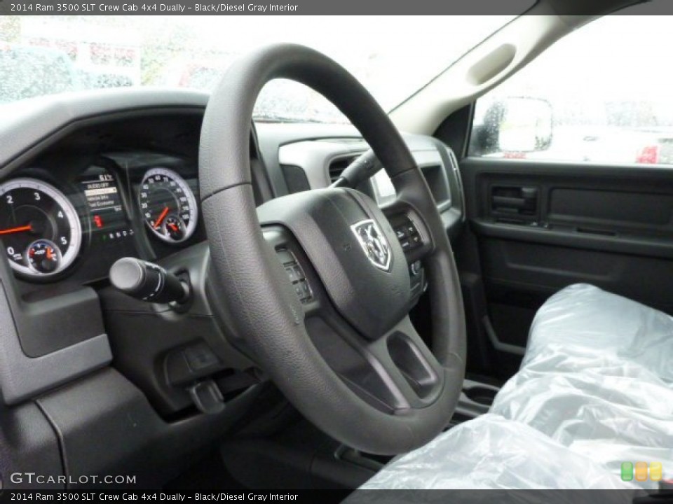 Black/Diesel Gray Interior Steering Wheel for the 2014 Ram 3500 SLT Crew Cab 4x4 Dually #86934697