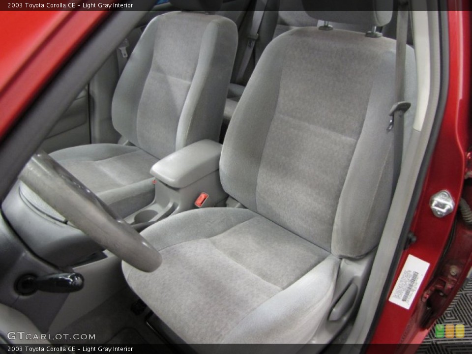 Light Gray Interior Front Seat for the 2003 Toyota Corolla CE #86935882