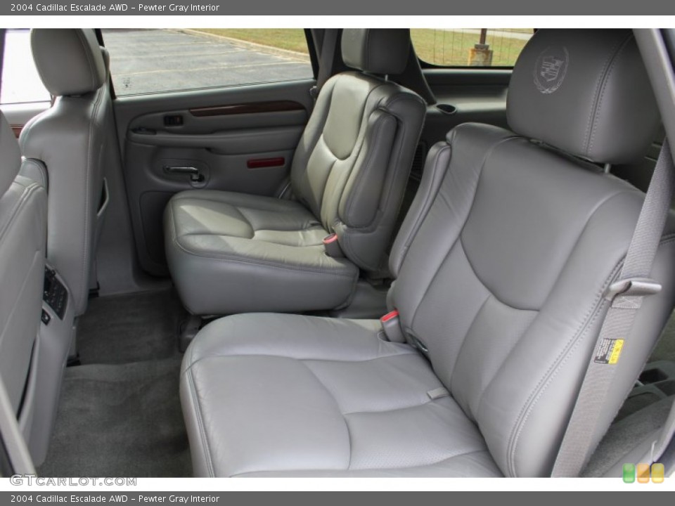 Pewter Gray Interior Rear Seat for the 2004 Cadillac Escalade AWD #86936566