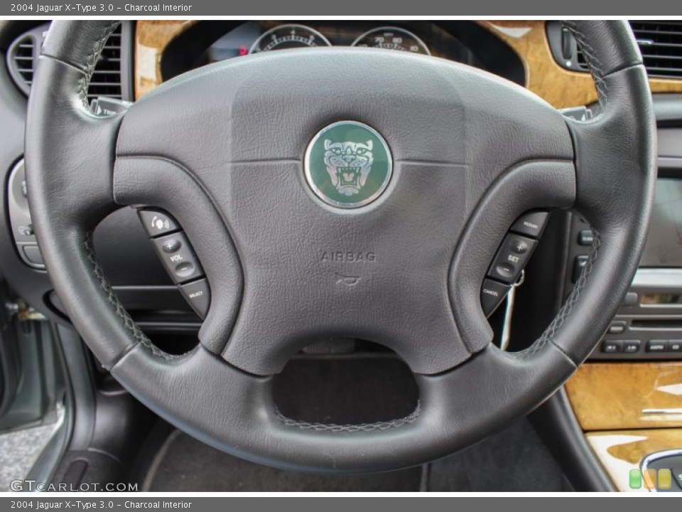 Charcoal Interior Steering Wheel for the 2004 Jaguar X-Type 3.0 #86936815