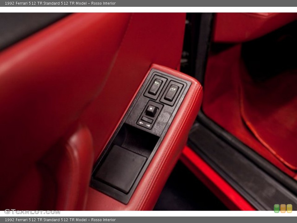 Rosso Interior Controls for the 1992 Ferrari 512 TR  #86939287