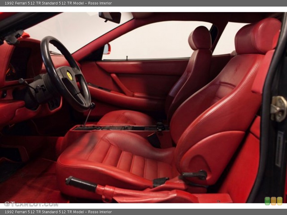 Rosso Interior Photo for the 1992 Ferrari 512 TR  #86939356