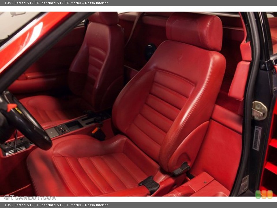Rosso Interior Front Seat for the 1992 Ferrari 512 TR  #86939395