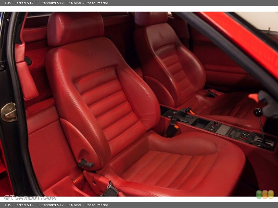 Rosso Interior Front Seat for the 1992 Ferrari 512 TR  #86939418