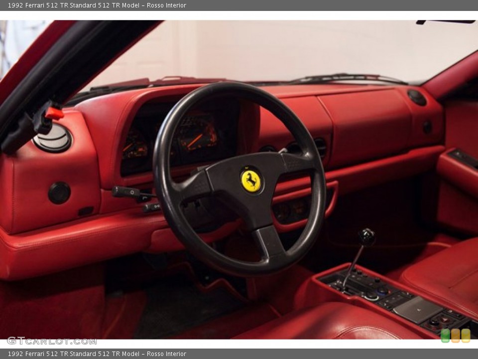 Rosso Interior Dashboard for the 1992 Ferrari 512 TR  #86939435