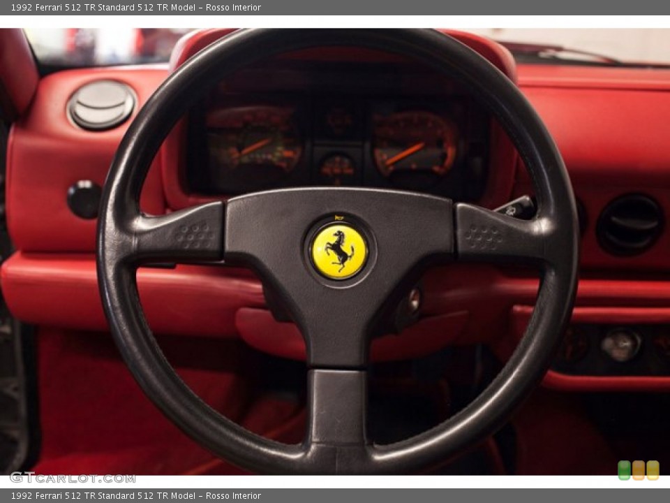 Rosso Interior Steering Wheel for the 1992 Ferrari 512 TR  #86939479