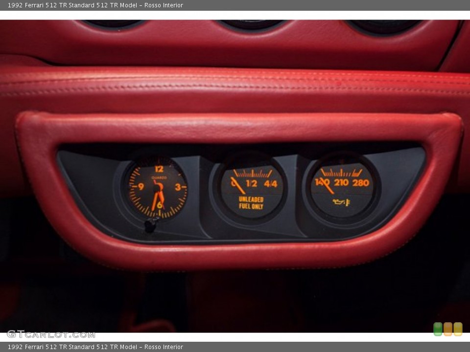 Rosso Interior Gauges for the 1992 Ferrari 512 TR  #86939572
