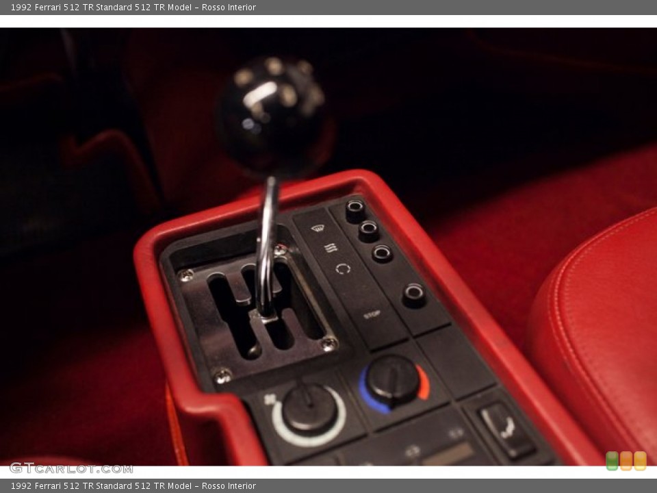 Rosso Interior Transmission for the 1992 Ferrari 512 TR  #86939614