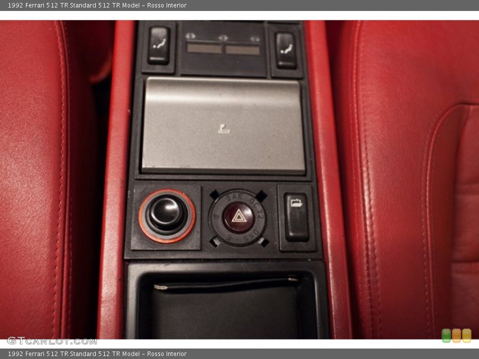 Rosso Interior Controls for the 1992 Ferrari 512 TR  #86939657