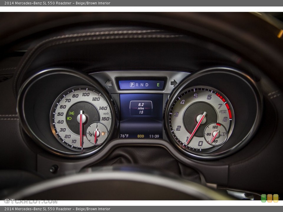 Beige/Brown Interior Gauges for the 2014 Mercedes-Benz SL 550 Roadster #86942158