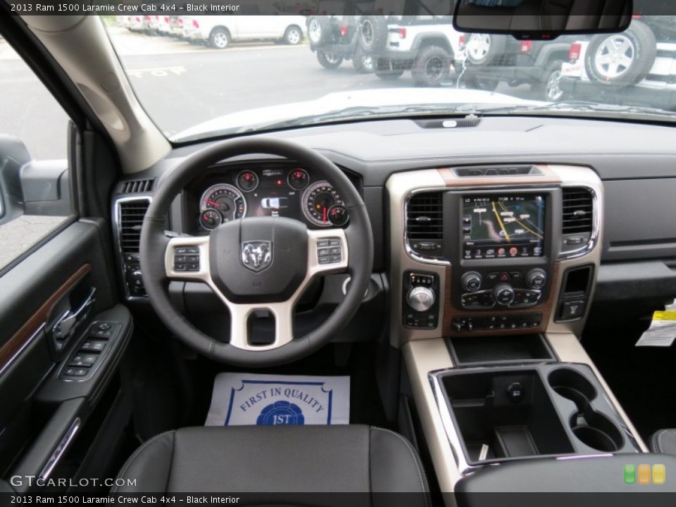Black Interior Dashboard for the 2013 Ram 1500 Laramie Crew Cab 4x4 #86943088