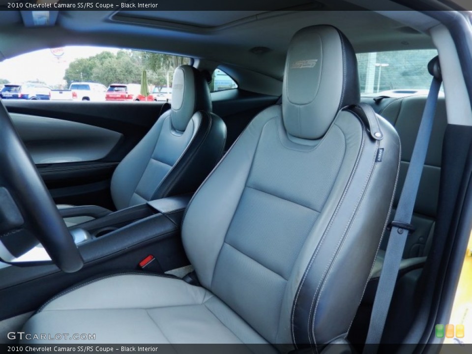 Black Interior Front Seat for the 2010 Chevrolet Camaro SS/RS Coupe #86943901