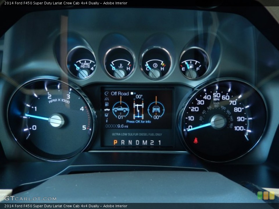 Adobe Interior Gauges for the 2014 Ford F450 Super Duty Lariat Crew Cab 4x4 Dually #86946682