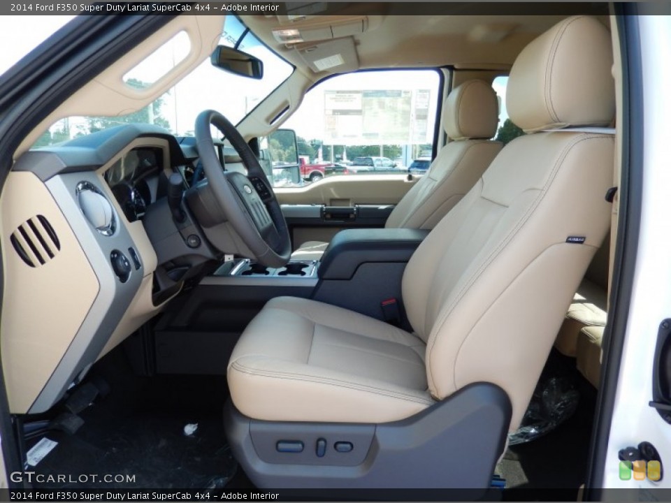 Adobe Interior Front Seat for the 2014 Ford F350 Super Duty Lariat SuperCab 4x4 #86947186