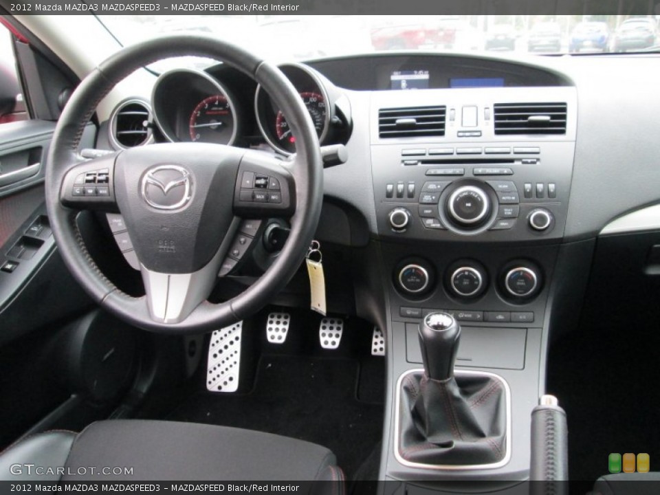 MAZDASPEED Black/Red Interior Dashboard for the 2012 Mazda MAZDA3 MAZDASPEED3 #86947303