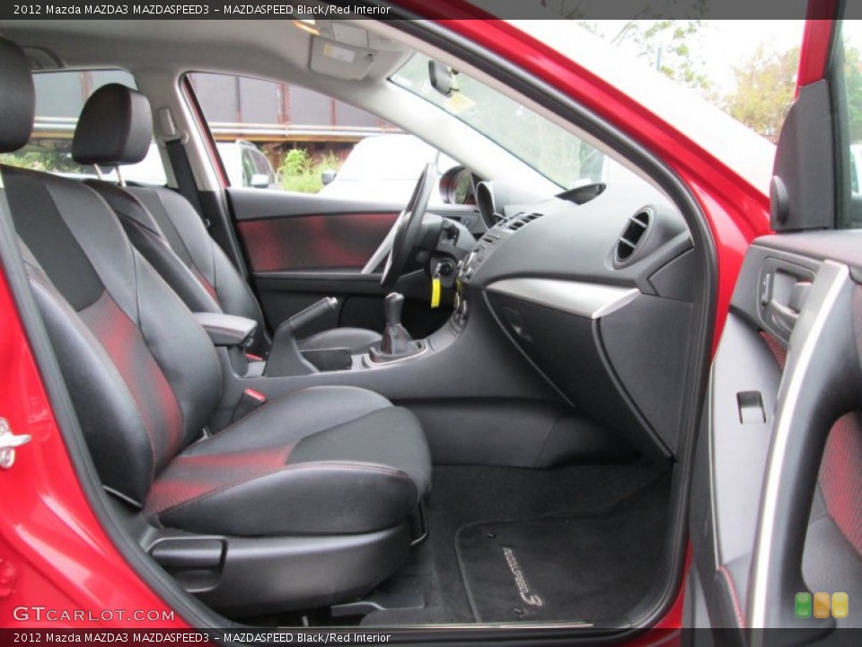 MAZDASPEED Black/Red Interior Front Seat for the 2012 Mazda MAZDA3 MAZDASPEED3 #86947327