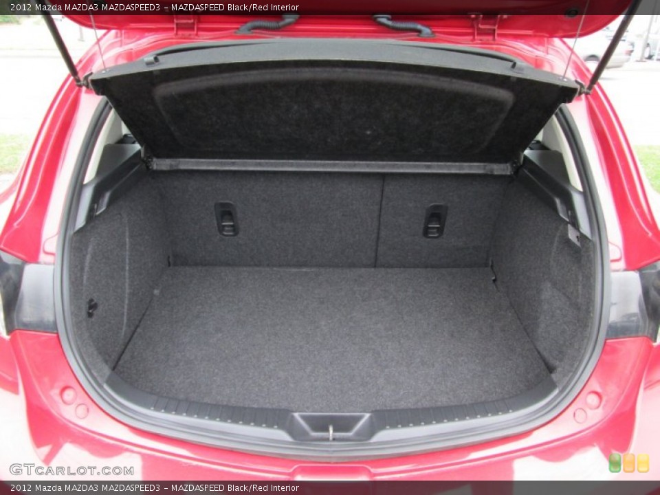MAZDASPEED Black/Red Interior Trunk for the 2012 Mazda MAZDA3 MAZDASPEED3 #86947369