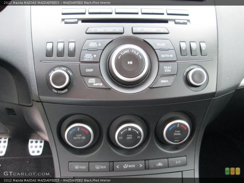 MAZDASPEED Black/Red Interior Controls for the 2012 Mazda MAZDA3 MAZDASPEED3 #86947501