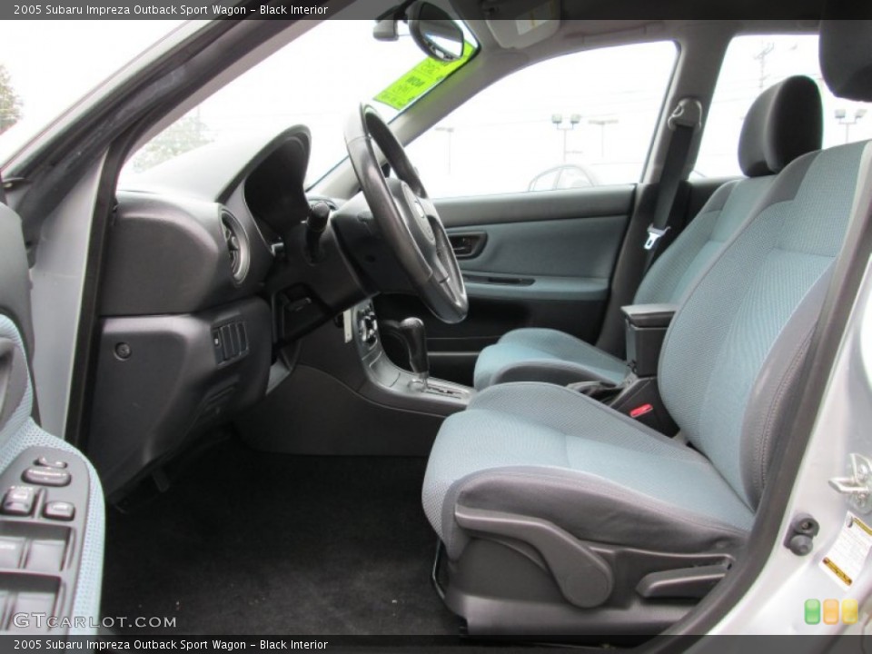 Black Interior Front Seat for the 2005 Subaru Impreza Outback Sport Wagon #86947855