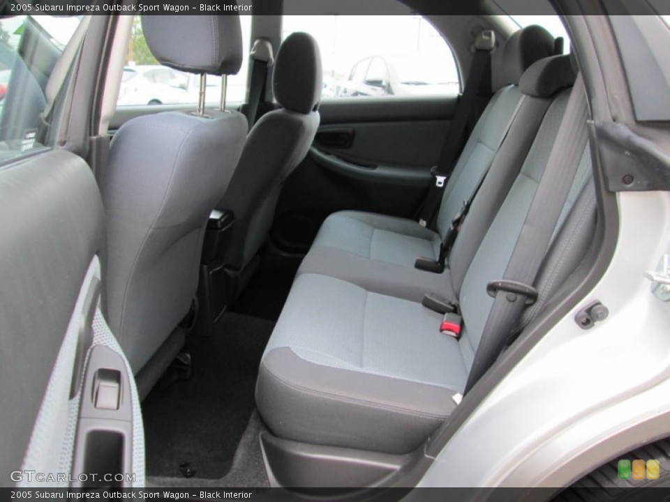 Black Interior Rear Seat for the 2005 Subaru Impreza Outback Sport Wagon #86948053