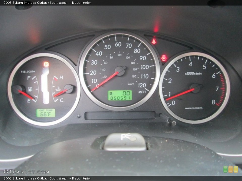 Black Interior Gauges for the 2005 Subaru Impreza Outback Sport Wagon #86948197