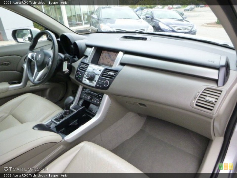 Taupe Interior Dashboard for the 2008 Acura RDX Technology #86949325