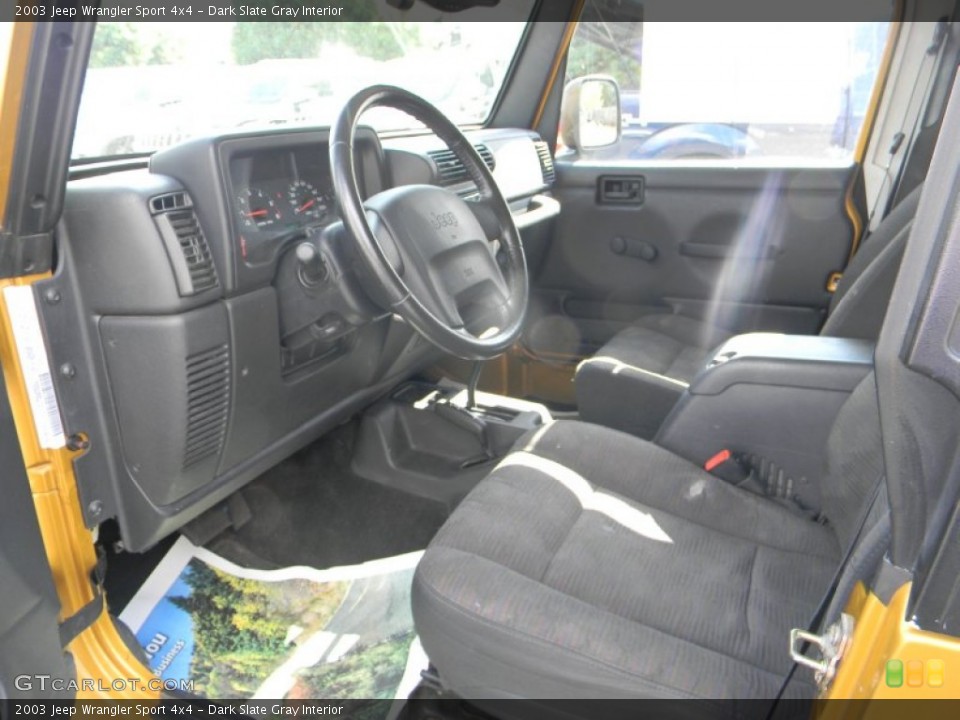 Dark Slate Gray Interior Photo for the 2003 Jeep Wrangler Sport 4x4 #86949622