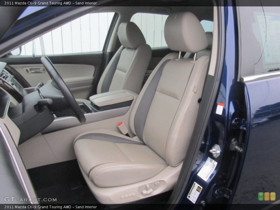 Sand Interior Front Seat for the 2011 Mazda CX-9 Grand Touring AWD #86949676