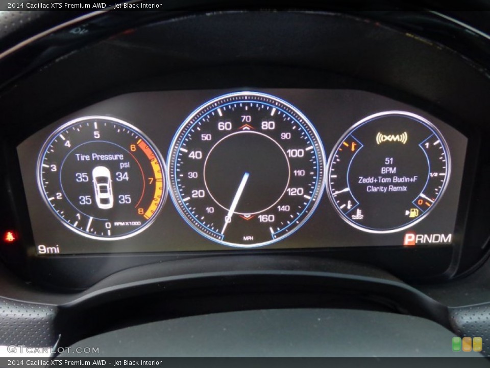 Jet Black Interior Gauges for the 2014 Cadillac XTS Premium AWD #86951836